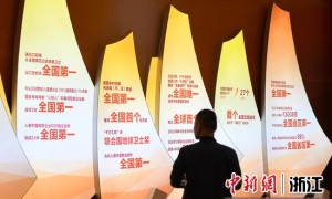 浙江杭州：民众纵览“八八战略”实施20周年成果